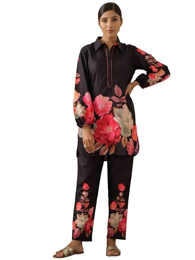 515OPk8zuZL._SY879_.jpg Women's Dress Batik V-Neck CO-ODS Set for Women (CO-ODS 97 BATIK) - Image 1